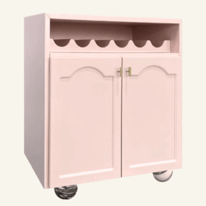 Elise Bar Cabinet - Rose