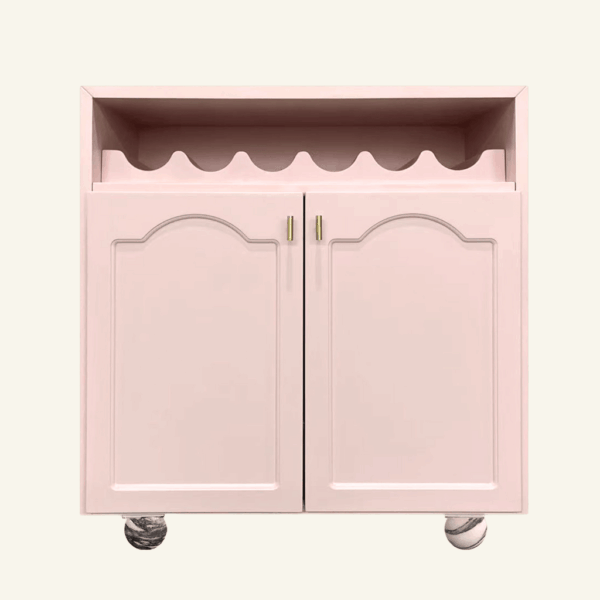 Elise Bar Cabinet - Rose