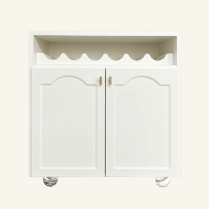 Elise Bar Cabinet - Classic White