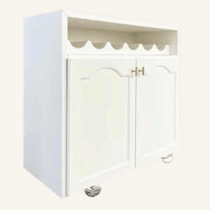 Elise Bar Cabinet - Classic White