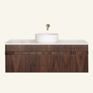 Ashton Wall-Mounted Vanity 1200 Single Bowl - Walnut
