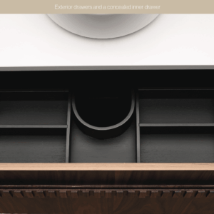 Ashton Wall-Mounted Vanity 1200 Single Bowl - Walnut