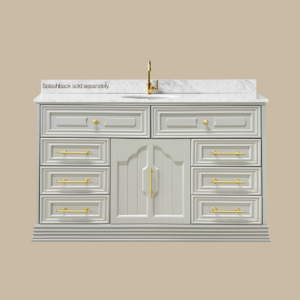 Eleanor Vanity 1500 Single Bowl - Pearl Grey