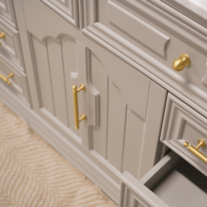 Eleanor Vanity 1200 - Pearl Grey