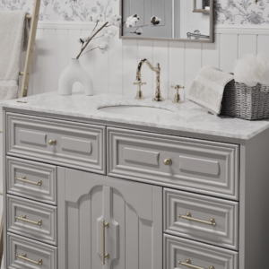 Eleanor Vanity 1500 Single Bowl - Pearl Grey