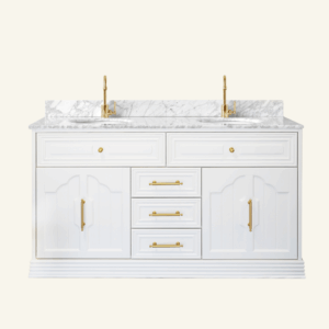 Eleanor Vanity 1500 Double Bowl - Classic White