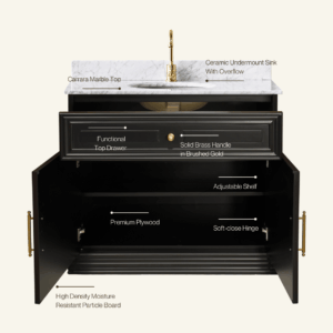 Eleanor Vanity 900 - Classic White