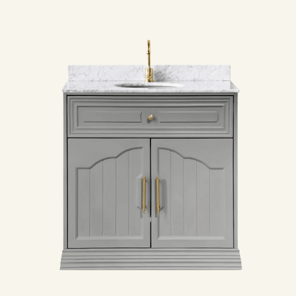 Eleanor Freestanding Vanity 900 - Pearl Grey