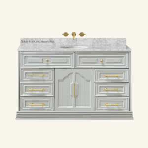 Eleanor Vanity 1500 Single Bowl - Pearl Grey