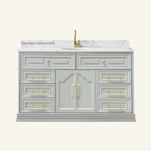 Eleanor Vanity 1500 Single Bowl - Pearl Grey