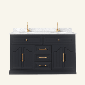 Eleanor Vanity 1500 Double Bowl - Black