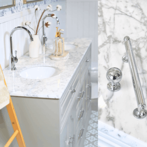 Eleanor Vanity 1500 Double Bowl - Pearl Grey
