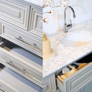 Eleanor Vanity 1500 Double Bowl - Pearl Grey