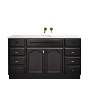 Elise Vanity 1500 Single Bowl - Black
