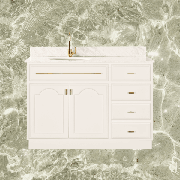 Elise Vanity 1200 - Classic White