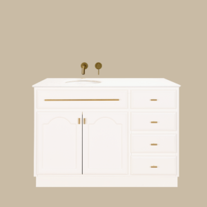 Elise Vanity 1200 - Rose