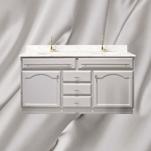 Elise Vanity 1500 Double Bowl - Black