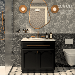 Elise Vanity 900 - Classic White