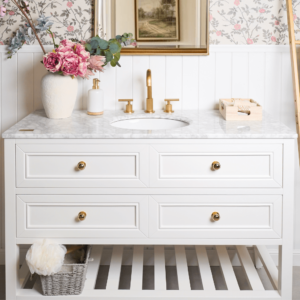 Audrey Vanity Freestanding 1200 Single Bowl -  Classic White