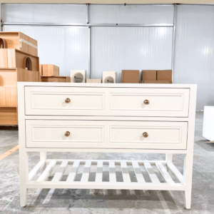 Audrey Vanity Freestanding 1200 Single Bowl -  Classic White