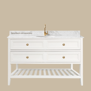 Audrey Vanity Freestanding 1200 Single Bowl -  Classic White