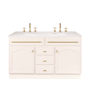 Elise Vanity 1500 Double Bowl - Classic White
