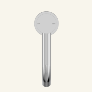 York Straight Basin Mixer With White Porcelain Lever - Aged Brass