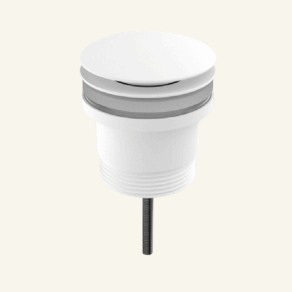 York Straight Basin Mixer With White Porcelain Lever - Aged Brass