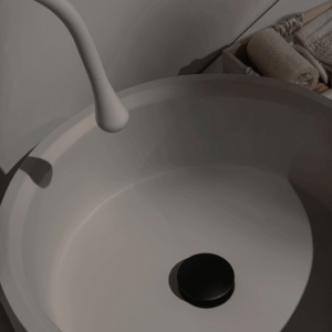 Pebble Almond Nano Stone Basin