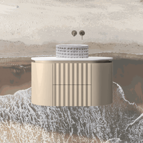 Wave Wall-Mounted Vanity 900 - Sandy