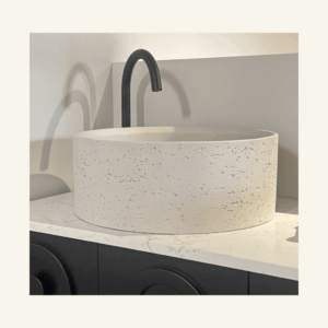 Pebble Almond Nano Stone Basin