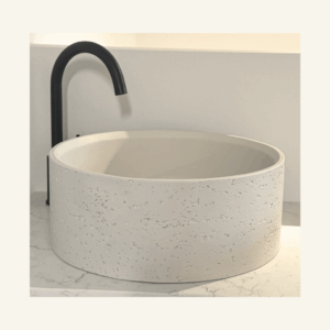 Pebble Almond Nano Stone Basin