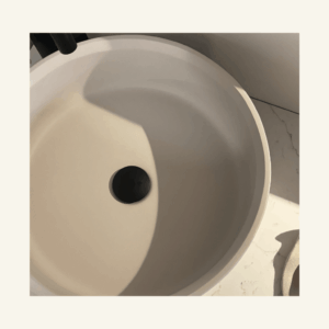 Pebble Almond Nano Stone Basin