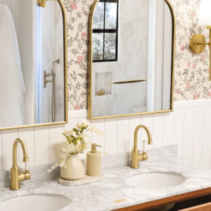 Audrey Vanity Freestanding 1500 Double Bowl - Brown Oak 