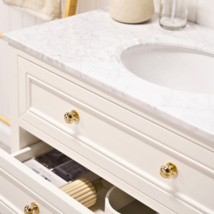 Audrey Vanity Freestanding 900 Single Bowl - Classic White