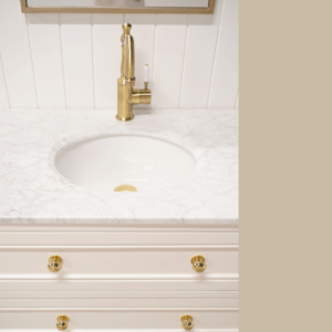 Audrey Vanity Freestanding 900 Single Bowl - Classic White