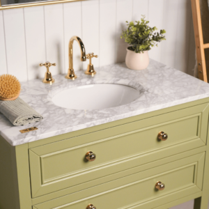 Audrey Vanity Freestanding 900 Single Bowl - Sagewood