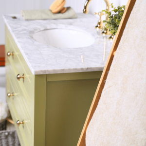 Audrey Vanity Freestanding 900 Single Bowl - Sagewood