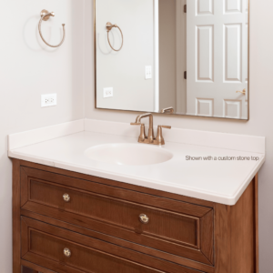 Audrey Vanity Freestanding 900 Single Bowl - Brown Oak 