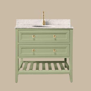 Audrey Vanity Freestanding 900 Single Bowl - Sagewood