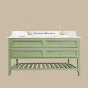 Audrey Vanity Freestanding 1500 Double Bowl - Sagewood