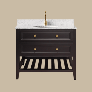 Audrey Vanity Freestanding 900 Single Bowl - Classic White