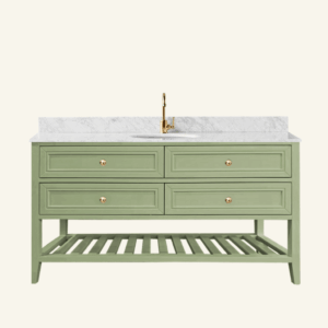 Audrey Vanity Freestanding 1500 Single Bowl - Sagewood