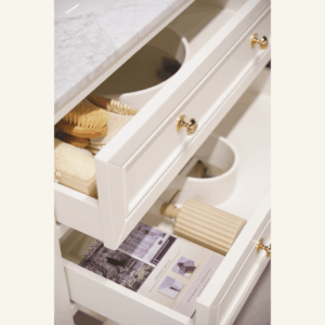 Audrey Vanity Freestanding 900 Single Bowl - Classic White