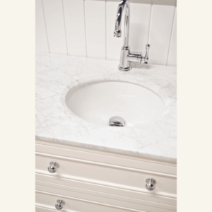 Audrey Vanity Freestanding 900 Single Bowl - Classic White
