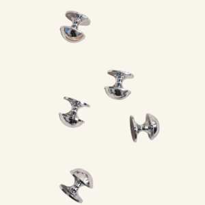 Audrey Solid Brass Knob 32mm - Chrome/Gloss Gold