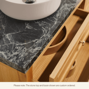 Audrey Vanity Freestanding 1500 Single - Natural Oak 