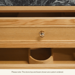 Audrey Vanity Freestanding 1500 Single - Natural Oak 