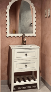 Audrey Vanity Freestanding 600 Petite - Brown Oak