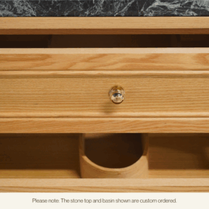 Audrey Vanity Freestanding 1200 Single Bowl - Natural Oak 